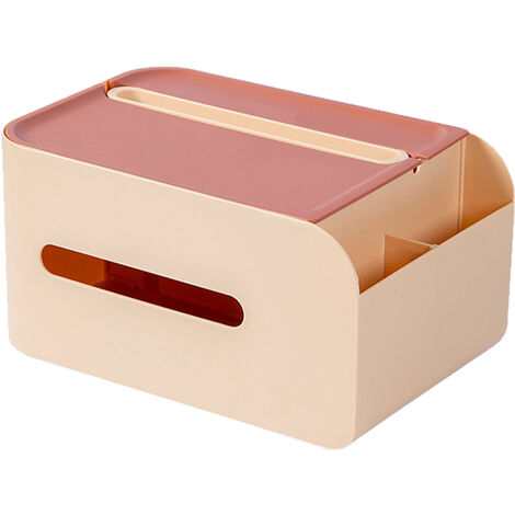 Boîte de rangement pour télécommande, salon créatif, boîte de rangement pour masques, rose