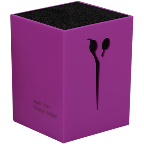 Boîte de Rangement Professionnelle pour Salon - Coffret à Peignes, Barrettes et Ciseaux de Coiffure (Violet)