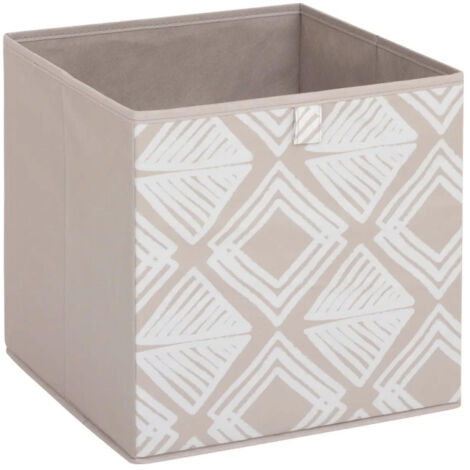 Boîte de Rangement Réversible "Bohema" 31x31cm Beige
