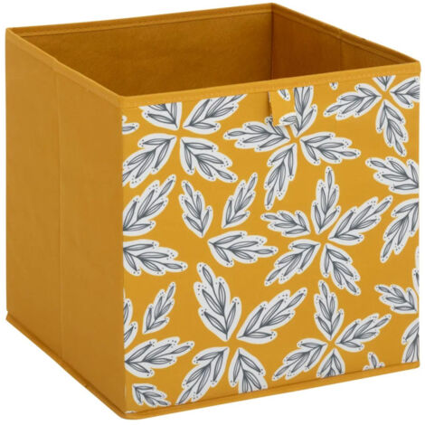 Boîte de Rangement Réversible "Folia" 31x31cm Jaune