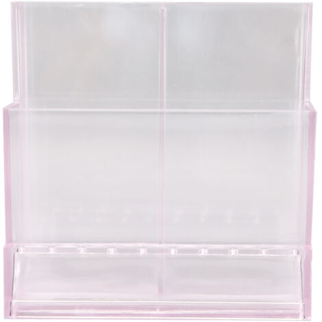 Boîte de Rangement Rose pour Matériel de Manucure - Organisateur Portable pour Perleuse à Ongles et Accessoires - Coffret de Voyage pour Art des Ongles