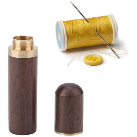 Boîte de Rangement Sécurisé pour Aiguilles Couture en Bois Massif (Coffret Sécurité)