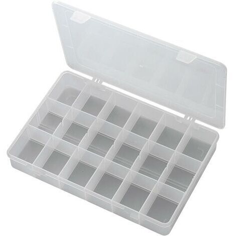 BOÎTE DE RANGEMENT SÉPARATIONS FIXES TRU COMPONENTS PP18-01 1566284 (L X L X H) 278 X 192 X 43 MM NOMBRE DE COMPARTIMENT