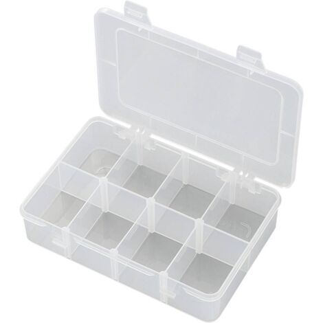 BOÎTE DE RANGEMENT SÉPARATIONS VARIABLES TRU COMPONENTS EKB-210 1566601 (L X L X H) 181 X 117 X 39 MM NOMBRE DE COMPARTI