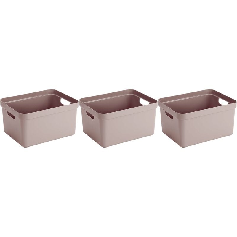 Boite de rangement Sigma home Box 32 L (Lot de 3)