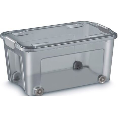 Boîte de rangement Smart Box 43 litres recyclée translucide