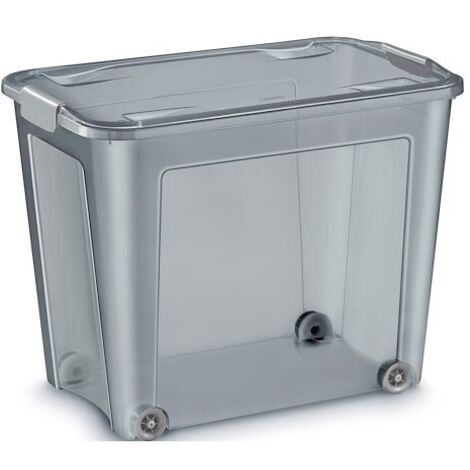 Boîte de rangement Smart Box 67 litres recyclée translucide