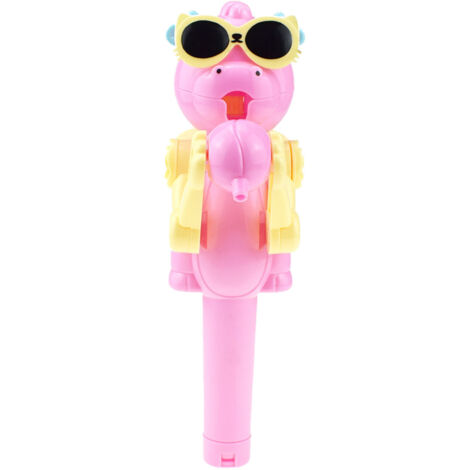 Boîte de Rangement Sucette 21cm en Forme de Dinosaure Rose - Porte-Bonbon Robot Amusant pour Enfants