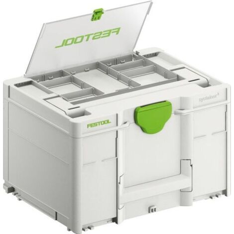Festool – Malette de rangement Systainer³ DF M 237 – Dimensions 396x296x237mm – Couvercle transparent – 577348