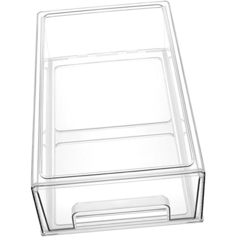 Boîte de Rangement Tiroir pour Réfrigérateur Transparente Hermétique et Spacieuse Organiseur Cuisine Conservation Stockage Alimentaire Pratique -