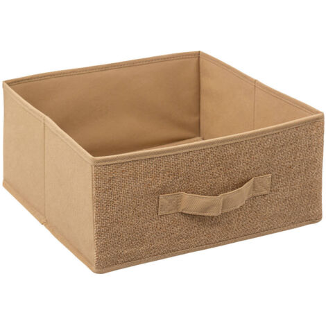 Boîte de rangement Toile de Jute 31 x 31 x 15 cm - Five