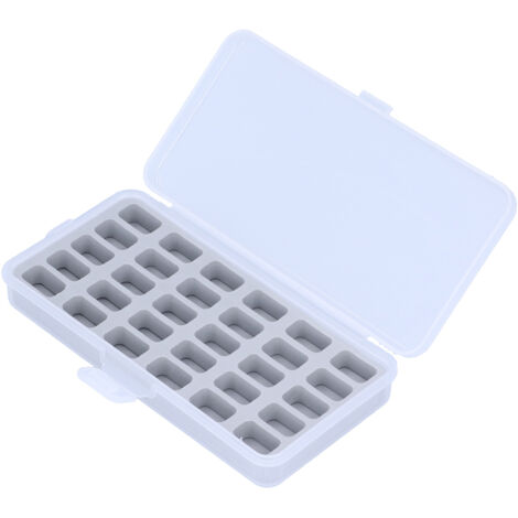 Boîte de Rangement Transparente 30 Compartiments pour Fils et Accessoires de Couture