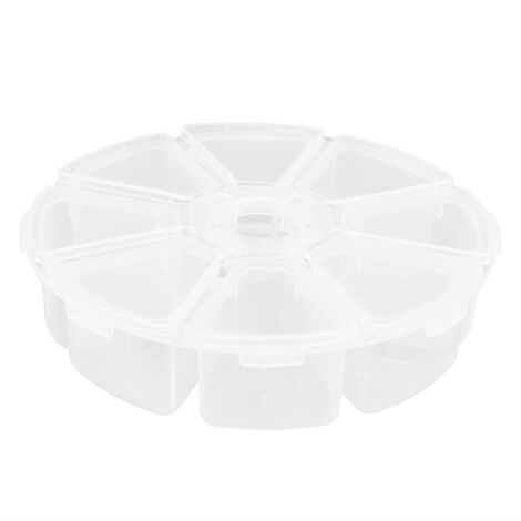 Boîte de Rangement Transparente en Plastique pour Perles à Bijoux - Multi-compartiments