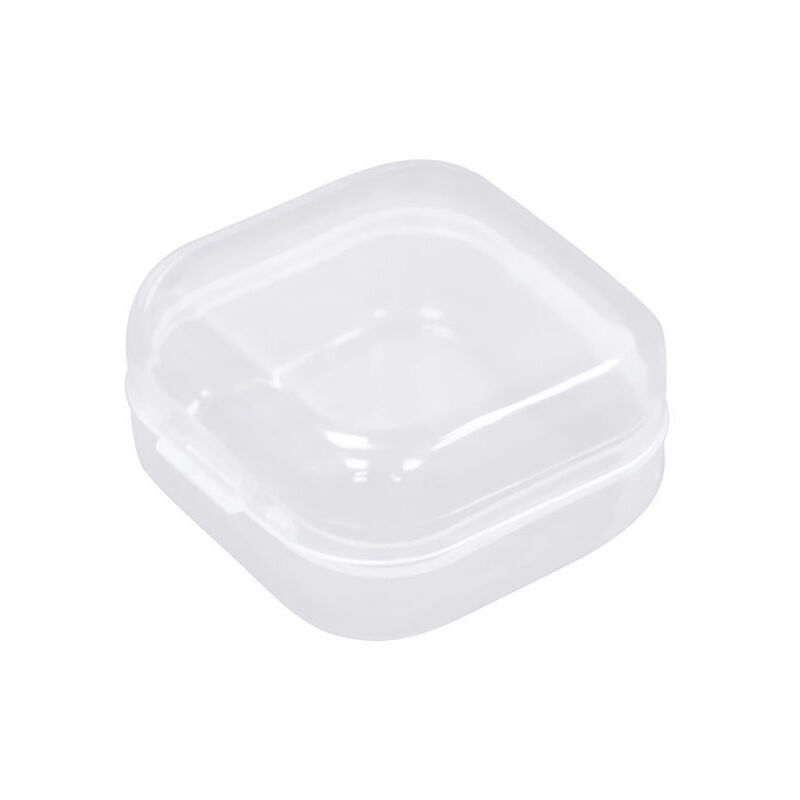 Boîte de Rangement Transparente Petite - Solide et Durable en PP, Surface Brillante, Idéale pour Bijoux, Pilules, Boules Quiès