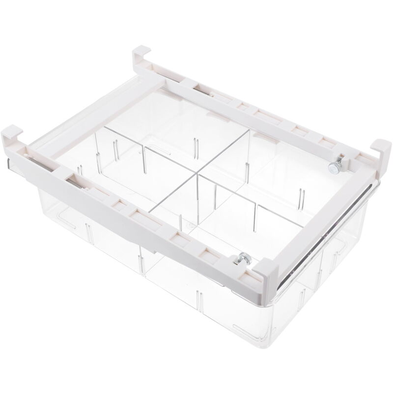 boîte de rangement transparente pour tiroir de réfrigérateur en PET, grande boîte de rangement pour l'organisation