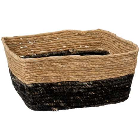 Boîte de Rangement "Tressée" 31x31cm Noir