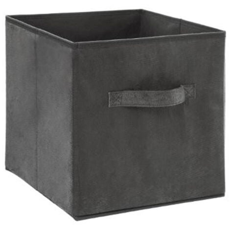 Boîte de Rangement Velours "Mix N'Modul" 31x31cm Gris