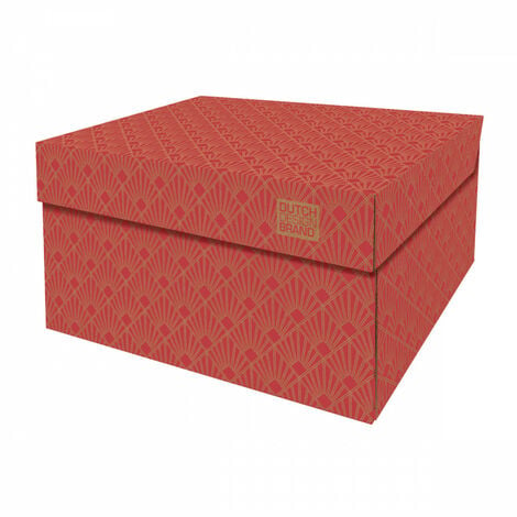 Boite de rangement Velvet Red 39,5x32x21cm Dutch Design Brand Rouge