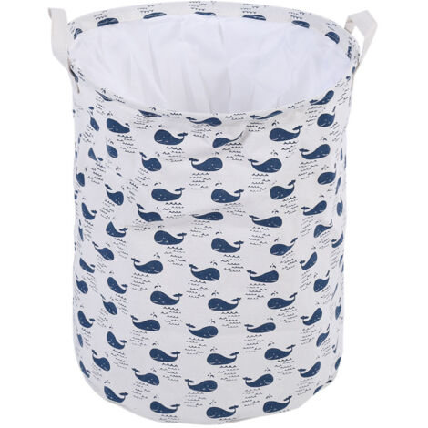 Boîte de rangement verticale pliable pour jouets d'enfants, vêtements, panier à linge, organisateur de rangement pour la maison Whale