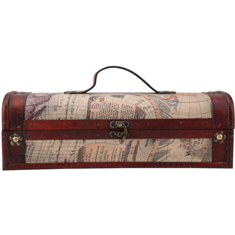Boîte de Rangement Vintage pour Bouteille de Vin Rouge ou Champagne - Idée Cadeau Mariage Anniversaire