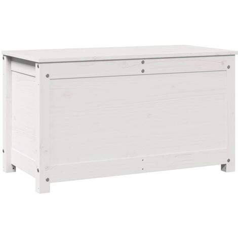Boîte de rangement，Coffre de rangement Blanc 80x40x45,5 cm Bois massif de pin CFW189928