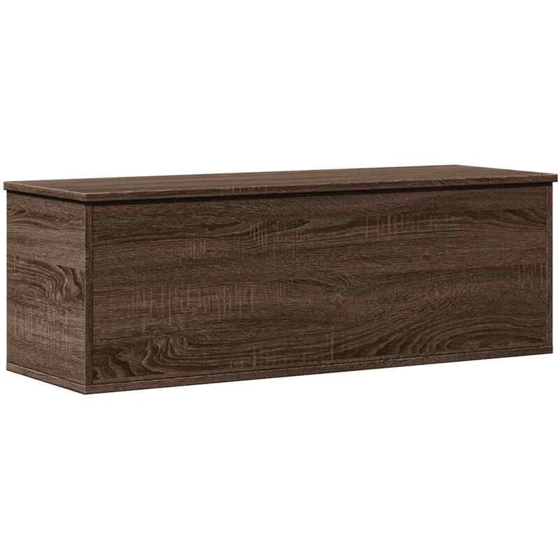 Boîte de rangement，Coffre de rangement chêne marron 102x35x35 cm bois d'ingénierie CFW521631