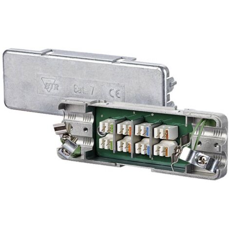 Boîte de répartition Metz Connect 130863-E flexible: - rigide: 0.128-0.325 mm² Nombre de pôles: 8 argent 1 pc(s)