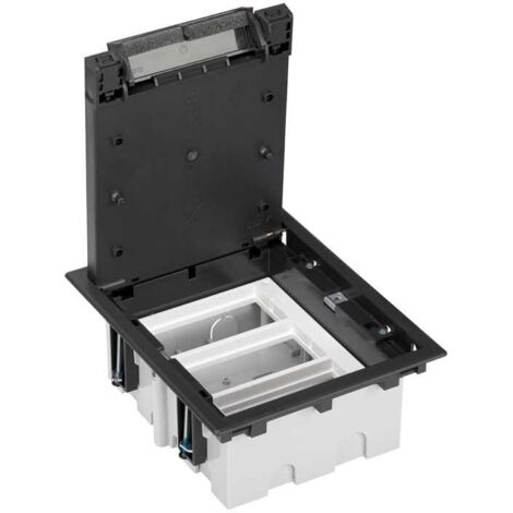 Boîte de sol 90mm 3 modules graphite SIMON 52050103-038