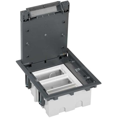 Boîte de sol 90mm 3 modules gris SIMON 52050103-035