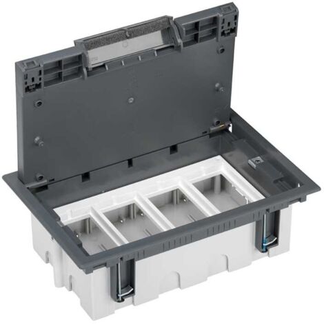 Boîte de sol 90mm 4 modules gris SIMON 52050104-035