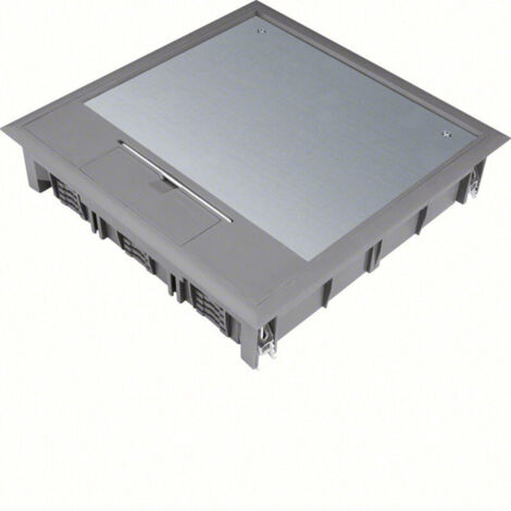 Boîte de sol carrée 24 modules diam 325mm encastrement diam 306mm grise (VQ12057011)