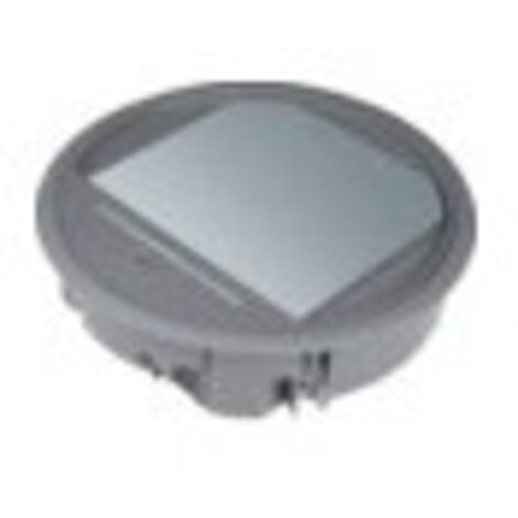 Boîte de sol ronde 12 modules diam 234mm encastrement diam 215mm grise HAGER VR06057011