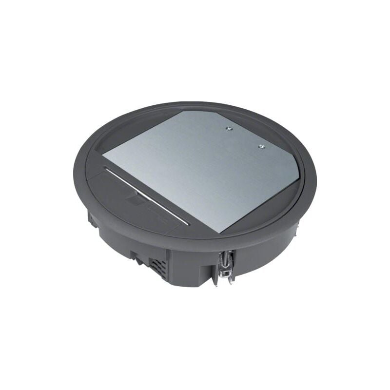 Boîte de sol ronde 12 modules noire Hager VR06059005