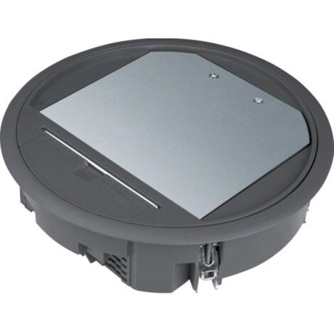 Boîte de sol ronde 12 modules noire HAGER VR06059005