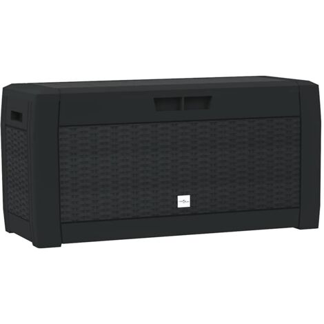 Boîte de stockage de jardin, Boîte de Rangement, Coffre de Rangement Anthracite 119x48x60 cm Polypropylène LKF90254