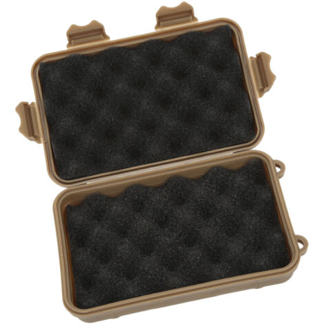 Boîte de Survie Tactique - Étanche, Résistante et Portable pour Randonnée et Camping - Kit d'Urgence Extérieur Marron