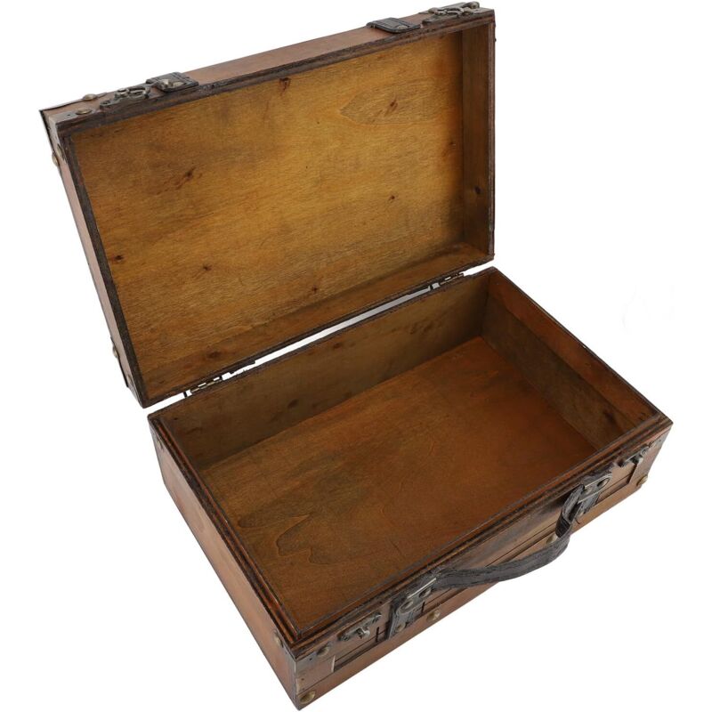 Boîte de Valise en Bois Synthétique, Boîte de Rangement