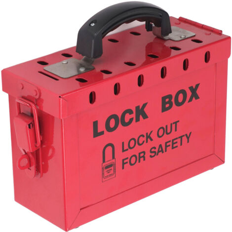 Boîte de verrouillage de sécurité portable, boîte de verrouillage de groupe de verrouillage de calibre 13 pour groupe de conformité OSHA