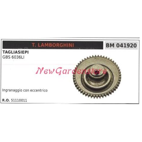 Boîte de vitesses LAMBORGHINI avec excentrique Taille-haie GBS 6036LI 041920