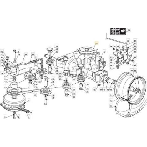 BOITE DE VITESSES ORIGINALE STIGA - 1134-3994-01
