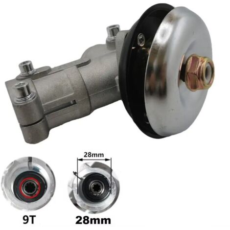 Boîte de vitesses pour débroussailleuse 28 mm 9T, pièce pour coupe-bordures, accessoires pour tondeuse, boîte de vitesses - AquaForge