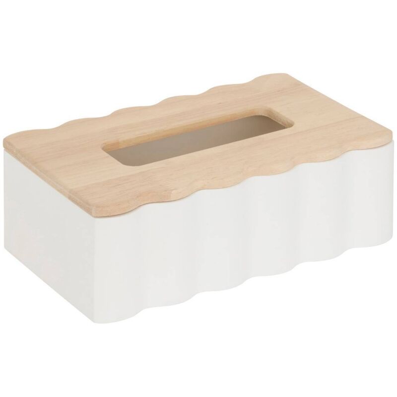Boîte déco Cherie blanc L24xp9xH15cm - Atmosphera créateur d'intérieur