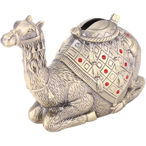 Boîte D'économie d'argent, Alloey Camel Shape Pennies Bank