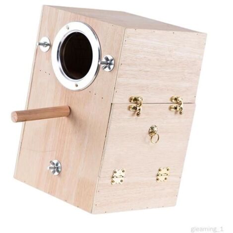 Boîte d'élevage - Non spécifié - Nid d'oiseau - Bois robuste - Facile à installer - Pour perruches et perroquets