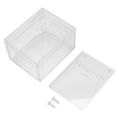 Boîte d'élevage transparente en acrylique pour reptiles, insectes et animaux de compagnie