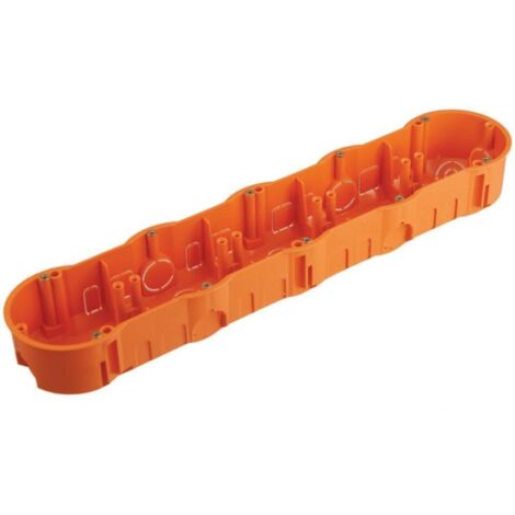 Boîte d'encastrement 60, plaque 5 positions avec vis - A.0048WP