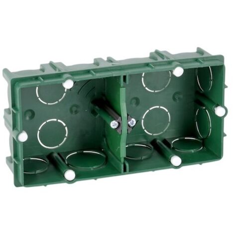 Boite dencastrement /à sceller /Ø 68mm prof 40mm 1 poste verte pour ma/çonnerie mur plein SIB ADR P46840