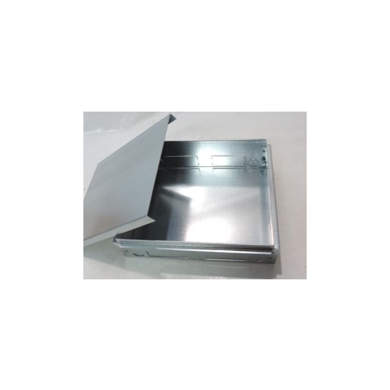 Boite d'encastrement métal rectangulaire 318X256X95mm pour sol béton et boite de sol 16 modules logix Planet Wattohm 28013