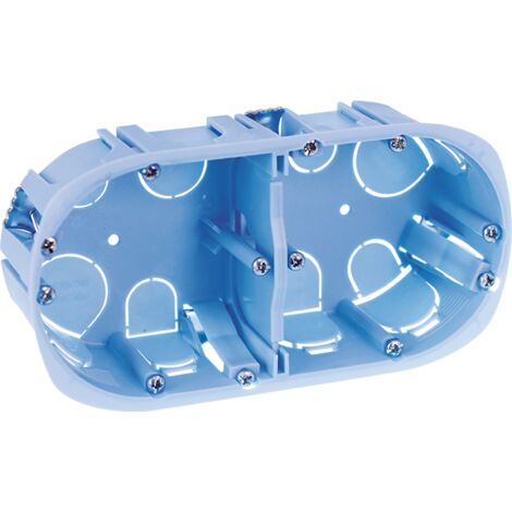 EUR OHM Boîte d'encastrement pour cloisons séches - 2 postes - 52044 - Eurohm