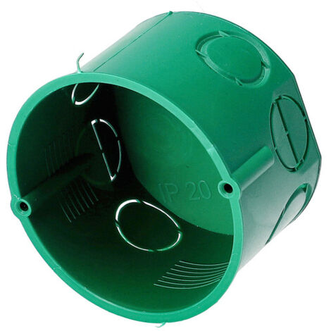 Boîte d’encastrement simple verte 60 mm sans vis EDO Technic